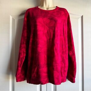 ATHLETA Chakra Floral Red Balance Printed Sweatshirt